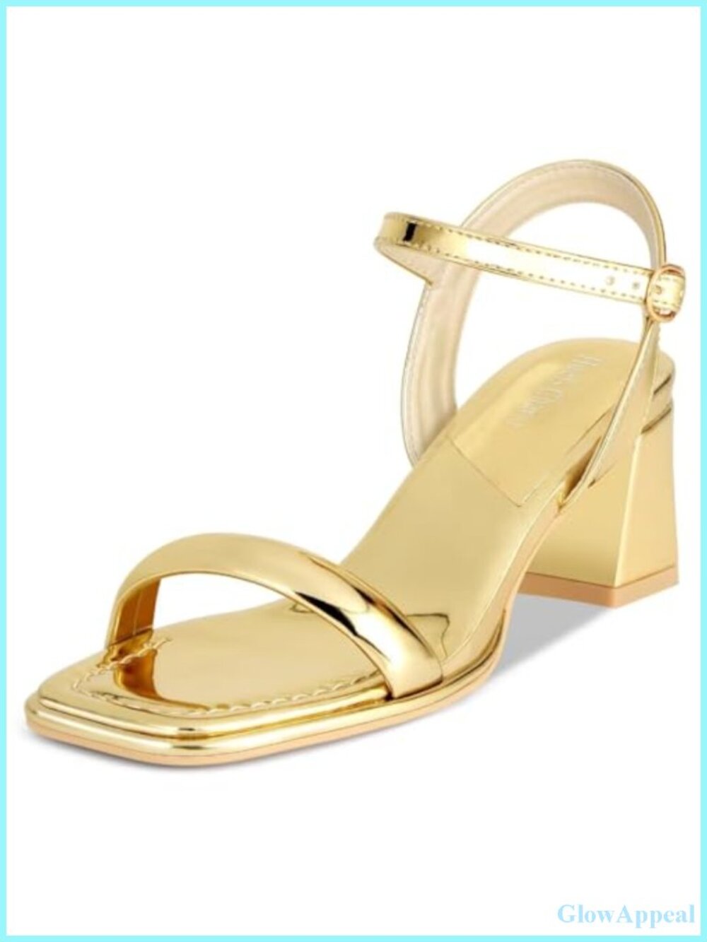 Women's Chunky Block Heeled Sandals Open Toe Strappy Heel
